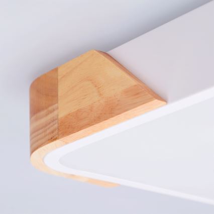 Brilagi - Plafoniera LED PILANA LED/24W/230V rovere/bianco 32x32 cm