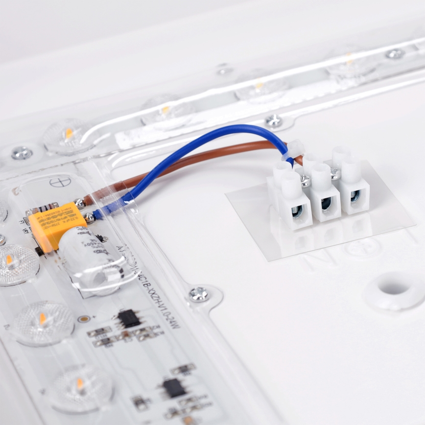 Brilagi - Plafoniera LED PILANA LED/24W/230V rovere/bianco 32x32 cm