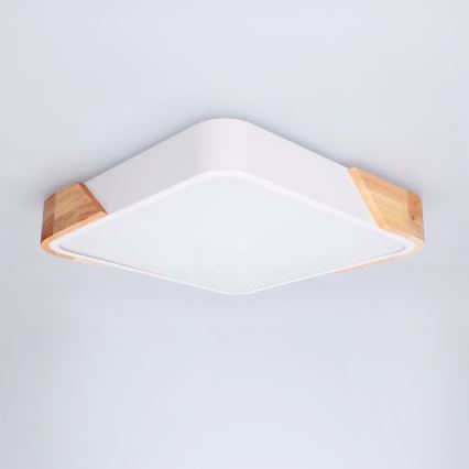 Brilagi - Plafoniera LED PILANA LED/24W/230V rovere/bianco 32x32 cm