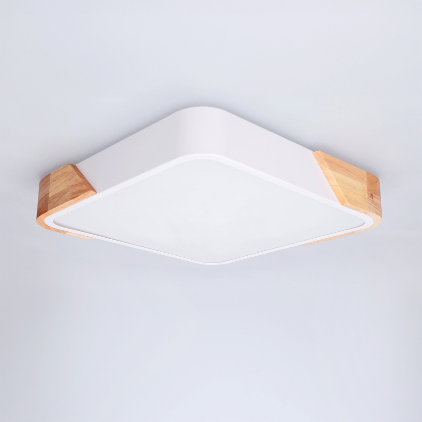Brilagi - Plafoniera LED PILANA LED/24W/230V rovere/bianco 32x32 cm