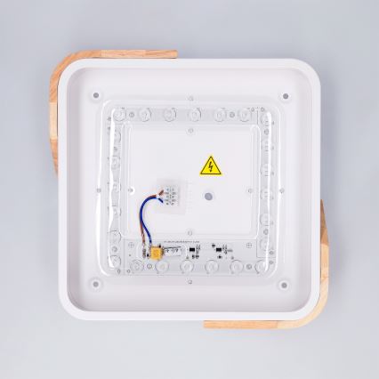 Brilagi - Plafoniera LED PILANA LED/24W/230V rovere/bianco 32x32 cm