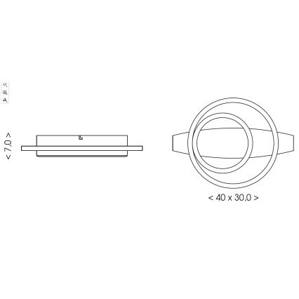 Brilagi - Plafoniera LED PLANK LED/28W/230V 4000K 30x40 cm legno