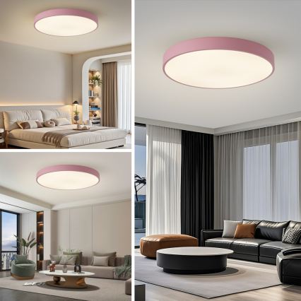 Brilagi - Plafoniera POOL LED/100W/230V 3000/4000/6000K Ø 80 cm rosa