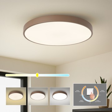 Brilagi - Plafoniera LED POOL, 60W/230V, 3000/4000/6000K, Ø 60 cm, marrone