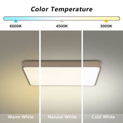 Brilagi - Plafoniera LED POOL LED/36W/230V 3000/4000/6000K 40x40 cm beige