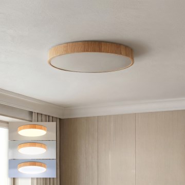 Brilagi - plafoniera LED POOL LED/48W/230V 3000/4000/6000K Ø 40 cm finitura effetto legno