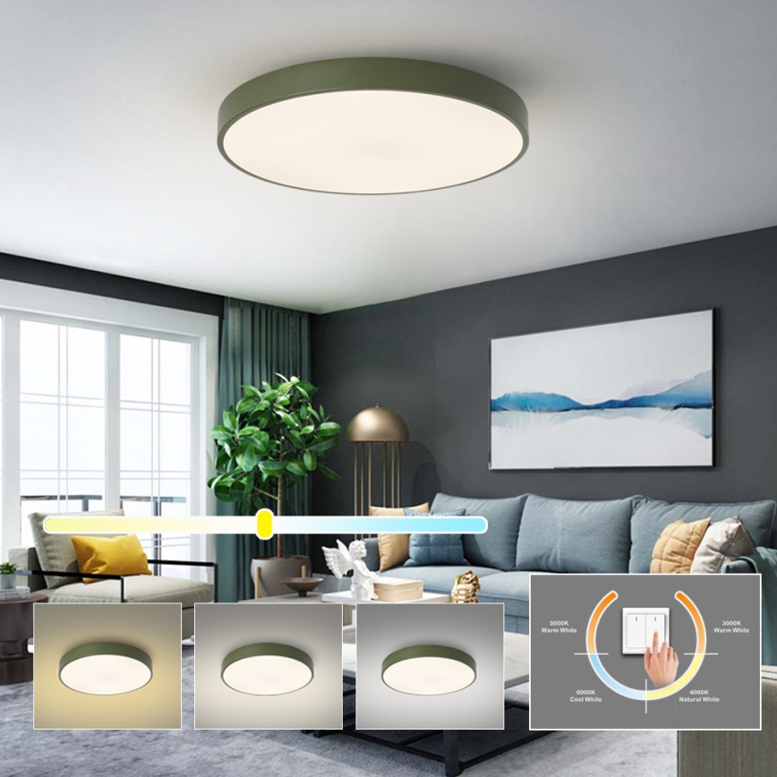 Brilagi - Plafoniera LED POOL LED/60W/230V 3000/4000/6000K diam. 60 cm verde