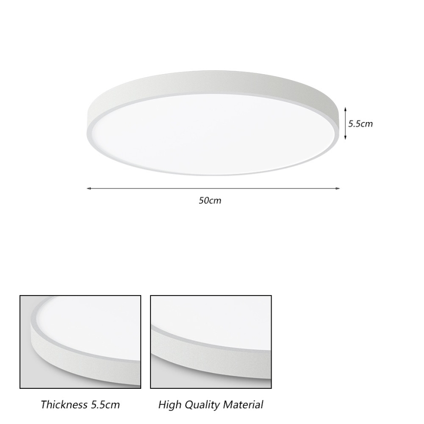 Brilagi - Plafoniera LED POOL LED/60W/230V 3000/4500/6000K 50 cm bianca