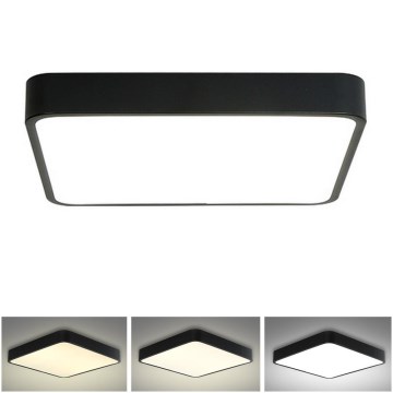 Brilagi - Plafoniera LED POOL SQUARE LED/36W/230V 3000/4500/6000K 40x40 cm nera