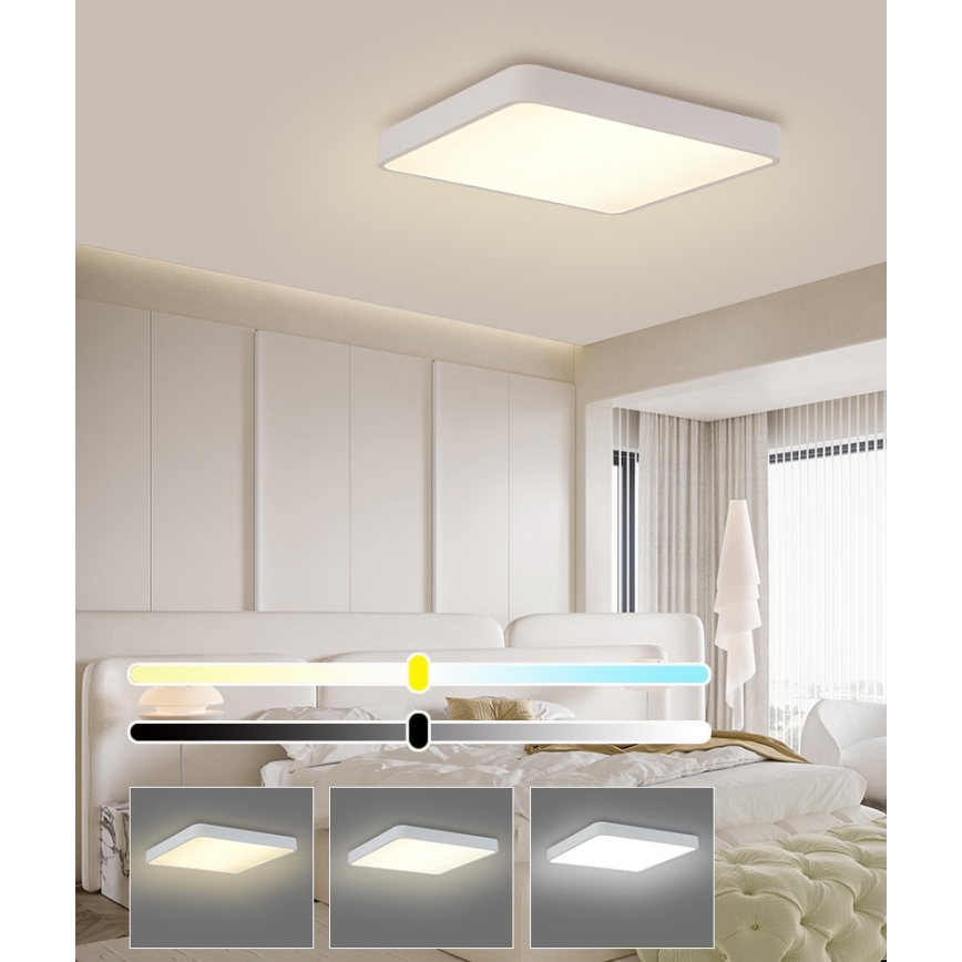Brilagi - Plafoniera LED POOL SQUARE LED/36W/230V 3000/4500/6000K 40x40 cm bianca