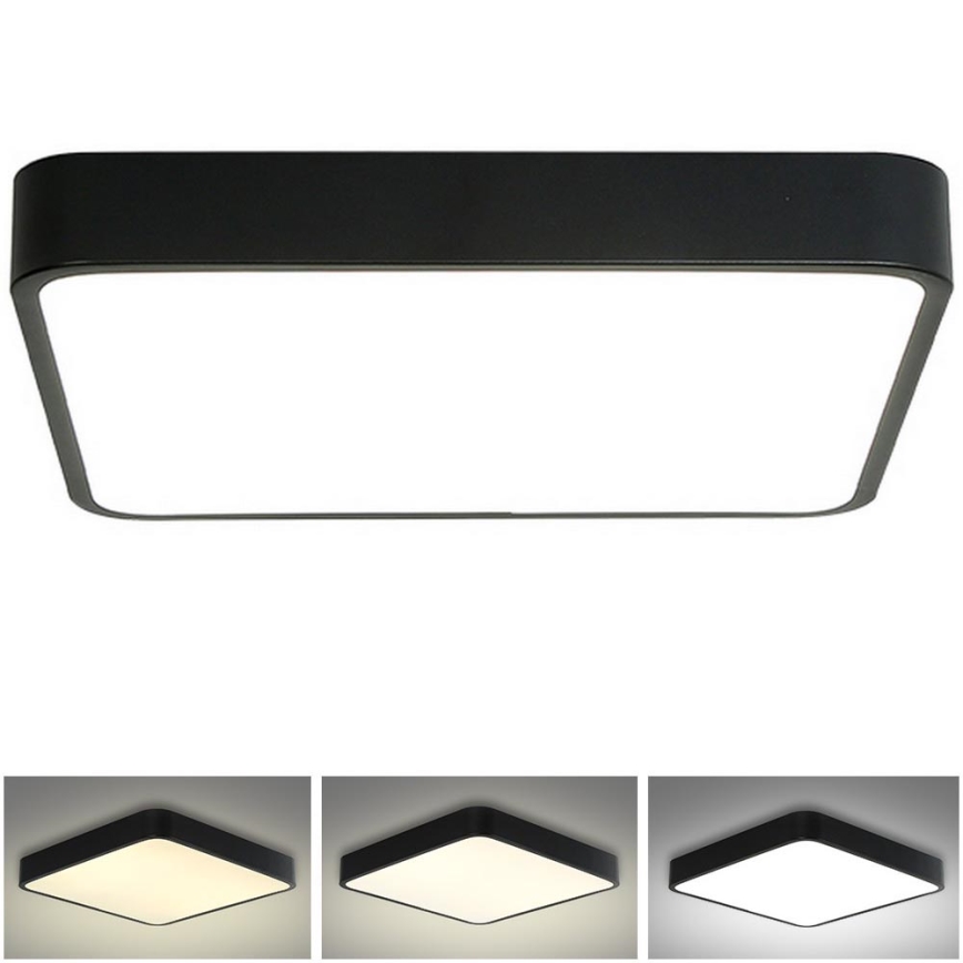 Brilagi - Plafoniera LED POOL SQUARE LED/48W/230V 3000/4500/6000K 50x50 cm nero
