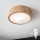 Brilagi - Plafoniera LED RGBW dimmerabile CARVALHO 1xE27/9W/230V 2700-6500K Wi-Fi rovere diam. 27,5 cm