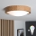 Brilagi - Plafoniera LED RGBW dimmerabile CARVALHO SLIM 1xE27/9W/230V 2700-6500K Wi-Fi rovere Ø 27 cm
