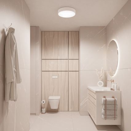 BRILAGI - Plafoniera LED RGBW dimmerabile per bagno CLARE 3xE27/12W/230V 2700-6500K Ø 40 cm IP54 Wi‑Fi bianca