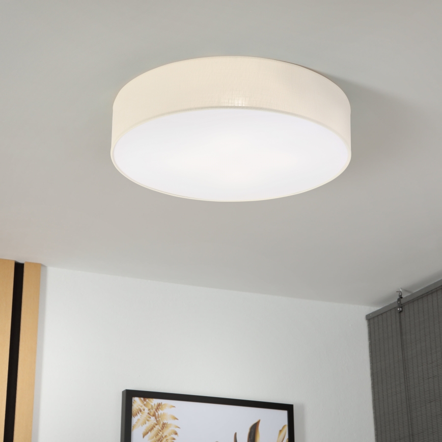 Brilagi - Plafoniera LED SIRIJA 4xE27/15W/230V Ø 60 cm colore crema