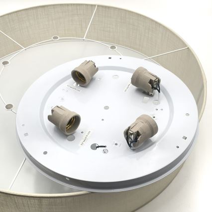 Brilagi - Plafoniera LED SIRIJA 4xE27/15W/230V Ø 60 cm colore crema