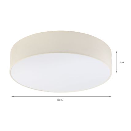 Brilagi - Plafoniera LED SIRIJA 4xE27/15W/230V Ø 60 cm colore crema