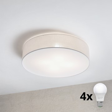 Brilagi - Plafoniera LED SIRIJA 4xE27/60W/230V Ø 60 cm bianco
