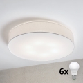 Brilagi - Plafoniera LED SIRIJA 6xE27/15W/230V Ø 80 cm bianca