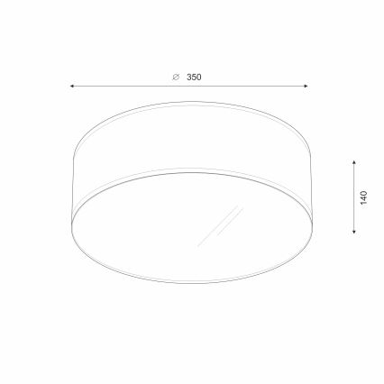 Brilagi - Plafoniera LED SIRIJA LED/12W/230V diametro 35 cm color crema