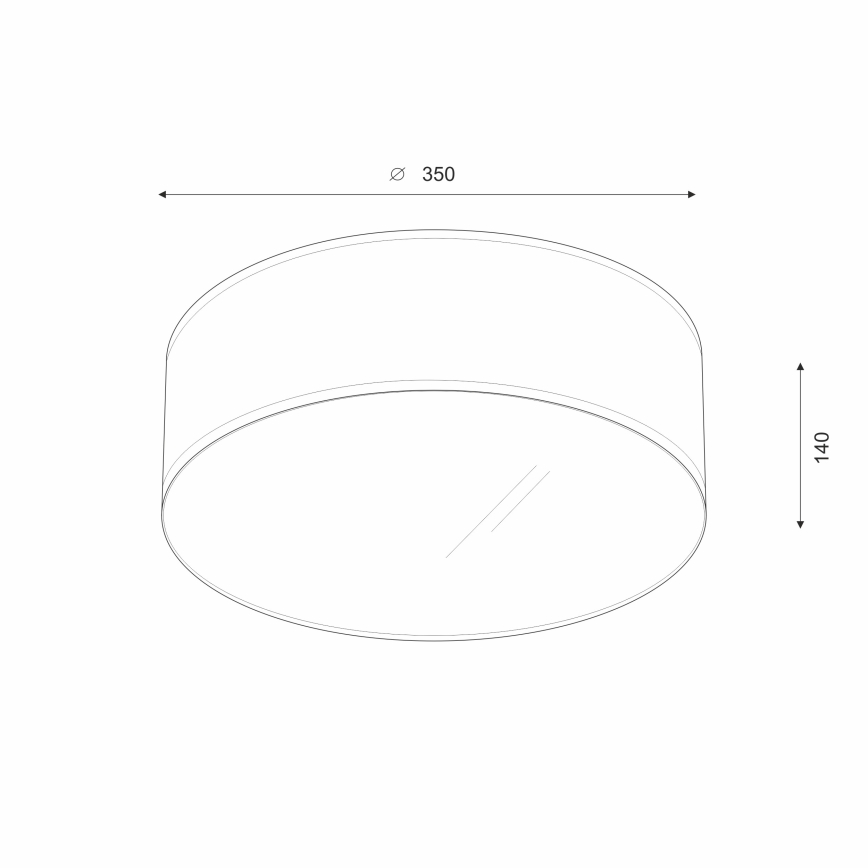 Brilagi - Plafoniera LED SIRIJA LED/12W/230V diametro 35 cm color crema