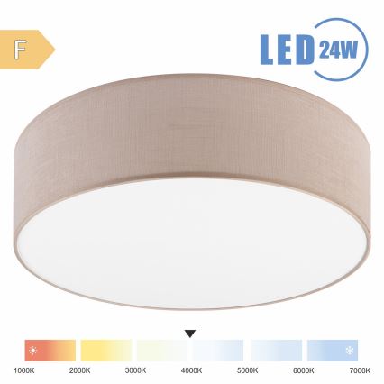 Brilagi - Plafoniera LED SIRIJA LED/24W/230V diametro 45 cm beige