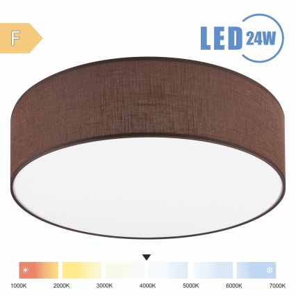 Brilagi - Plafoniera LED SIRIJA LED/24W/230V diametro 45 cm marrone
