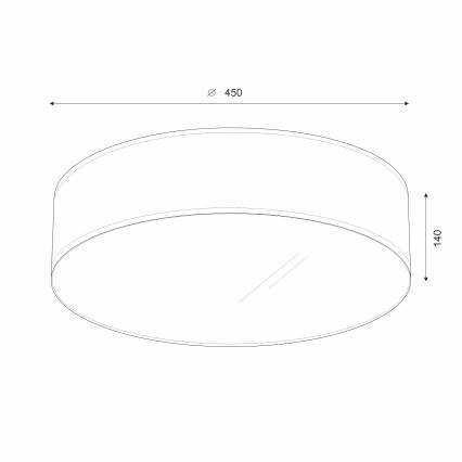 Brilagi - Plafoniera LED SIRIJA LED/24W/230V diametro 45 cm nero