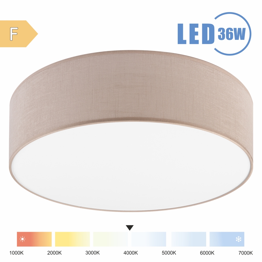 Brilagi - Plafoniera LED SIRIJA LED/36W/230V diametro 45 cm beige