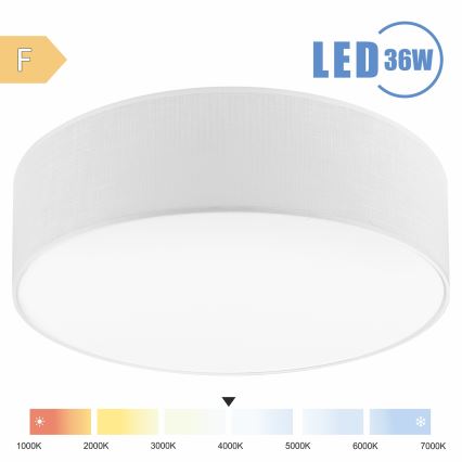 Brilagi - Plafoniera LED SIRIJA LED/36W/230V diametro 45 cm bianco