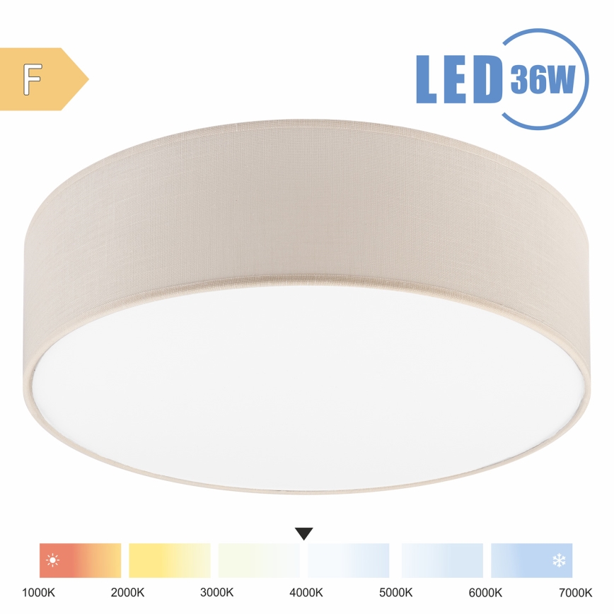 Brilagi - Plafoniera LED SIRIJA LED/36W/230V diametro 45 cm color crema