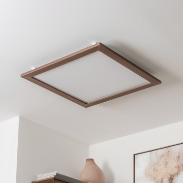 Brilagi - Plafoniera LED SLIMFRAME WOOD LED/58W/230V 64x64 cm marrone scuro
