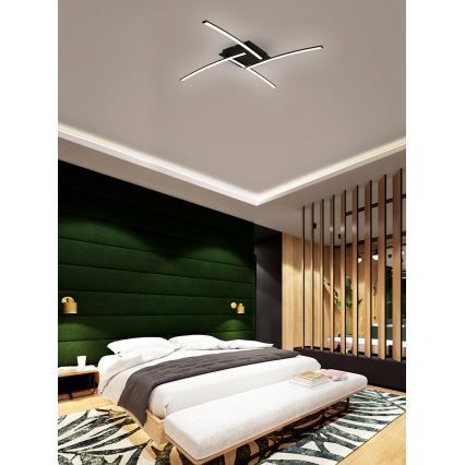 Brilagi - Plafoniera LED STRIPES LED/32W/230V 69x69 cm nera