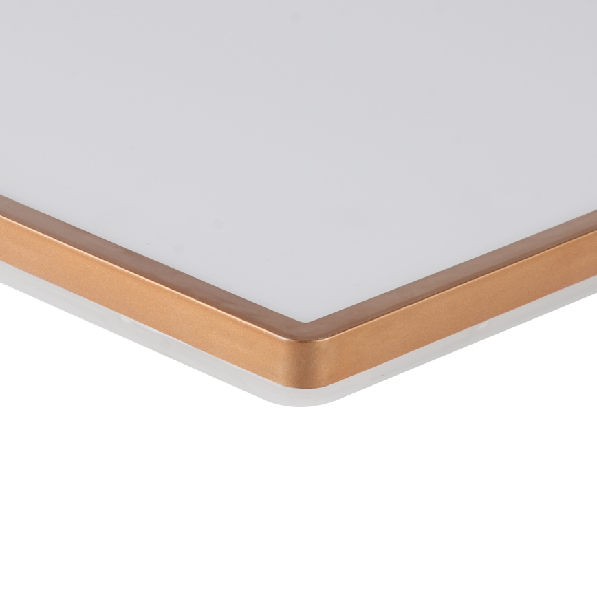 Brilagi - Plafoniera da bagno ULTRA SLIM LED/24W/230V 42x42 cm oro rosa IP54