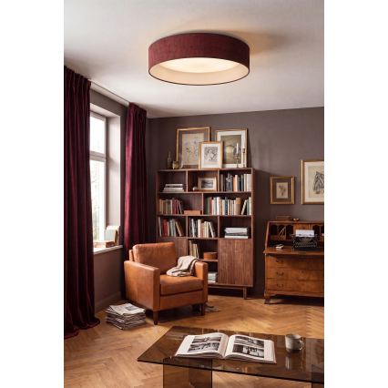 BRILAGI - Plafoniera LED VELVET SIMPLE LED/24W/230V 3000K Ø 45 cm, bordeaux
