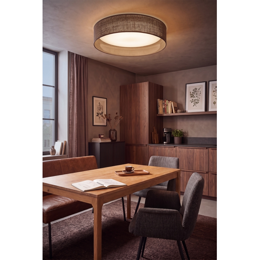 Brilagi - Plafoniera LED VELVET SIMPLE LED/36W/230V 3000K diam. 55 cm marrone