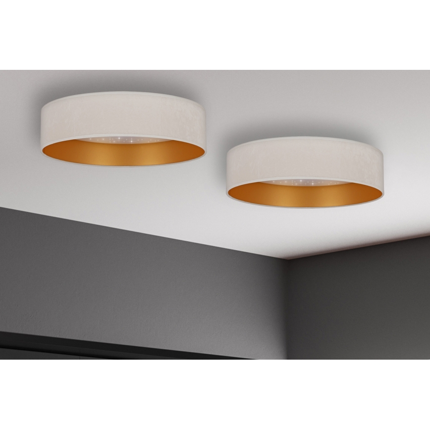 Brilagi - Plafoniera LED VELVET STAR LED/24W/230V d. 40 cm 3000K/4000K/6400K cremoso/oro