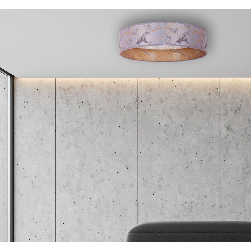 Brilagi - Plafoniera LED VELVET STAR LED/24W/230V d. 40 cm 3000K/4000K/6400K grigio/oro