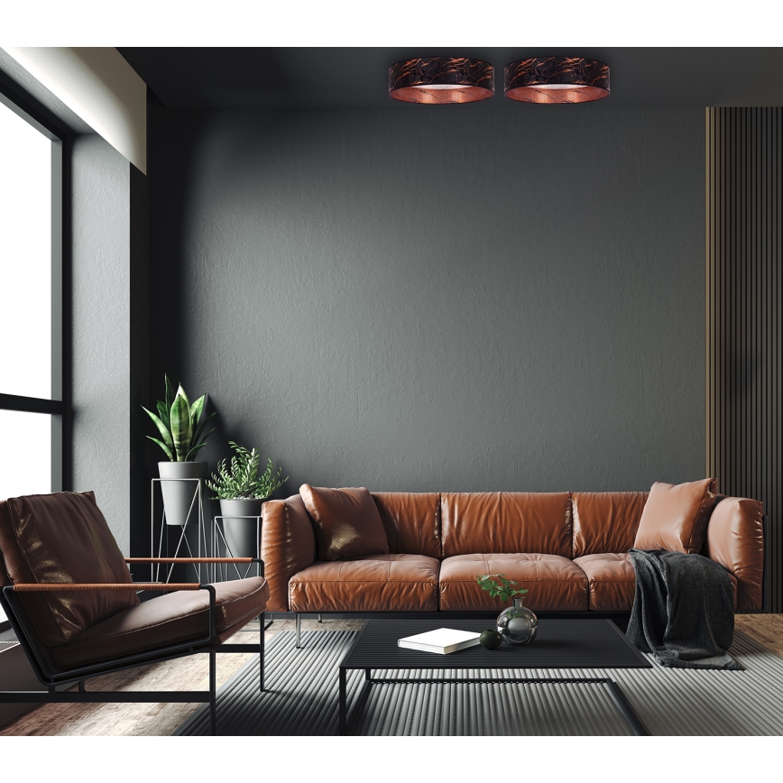 Brilagi - Plafoniera LED VELVET STAR LED/24W/230V d. 40 cm 3000K/4000K/6400K nero/rame