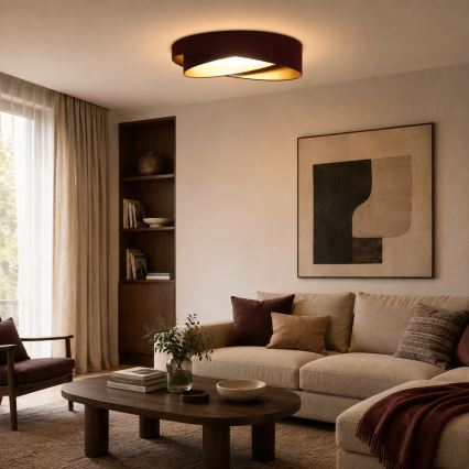 BRILAGI - Plafoniera LED VELVET TWIST LED/24W/230V 4000K Ø 55 cm marrone/oro