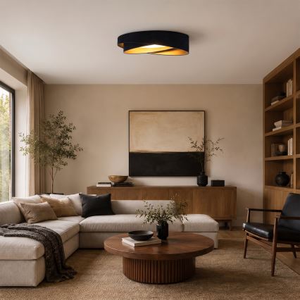 BRILAGI - Plafoniera LED VELVET TWIST LED/24W/230V 4000K Ø 55 cm blu/oro