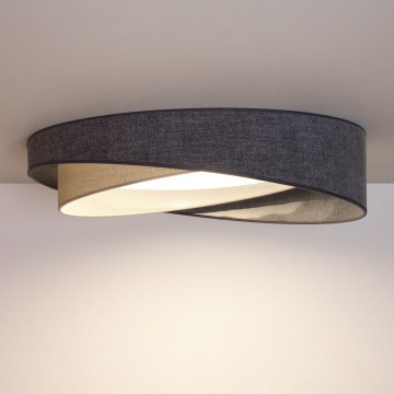 BRILAGI - Plafoniera LED VELVET TWIST LED/24W/230V 4000K Ø 55 cm grigio/crema