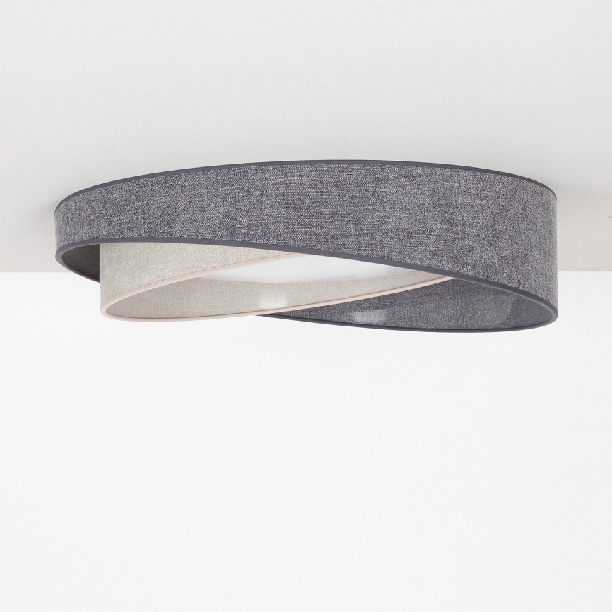 BRILAGI - Plafoniera LED VELVET TWIST LED/24W/230V 4000K Ø 55 cm grigio/crema