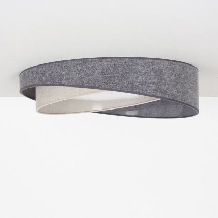 BRILAGI - Plafoniera LED VELVET TWIST LED/24W/230V 4000K Ø 55 cm grigio/crema