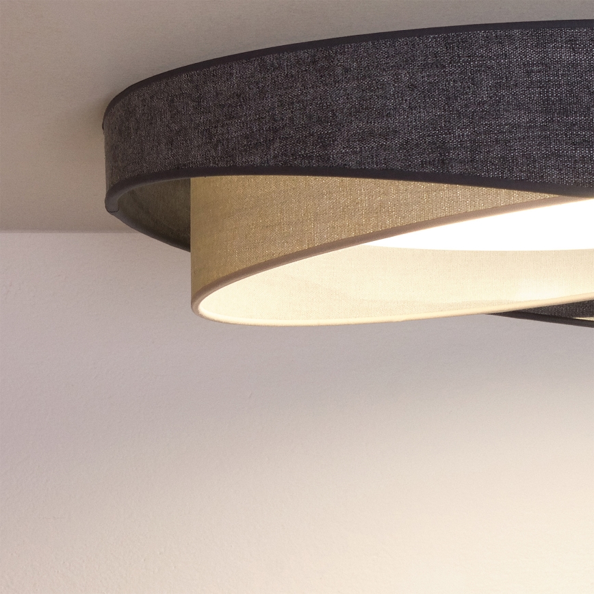 BRILAGI - Plafoniera LED VELVET TWIST LED/24W/230V 4000K Ø 55 cm grigio/crema