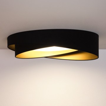 BRILAGI - Plafoniera LED VELVET TWIST LED/24W/230V 4000K Ø 55 cm nero/oro