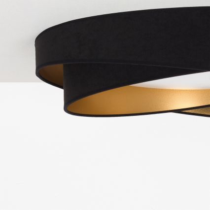 BRILAGI - Plafoniera LED VELVET TWIST LED/24W/230V 4000K Ø 55 cm nero/oro