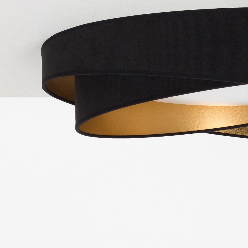 BRILAGI - Plafoniera LED VELVET TWIST LED/24W/230V 4000K Ø 55 cm nero/oro