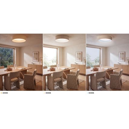 Brilagi - Plafoniera LED VELVET VARI LED/24W/230V 3000/4000/6500K diam. 45 cm crema