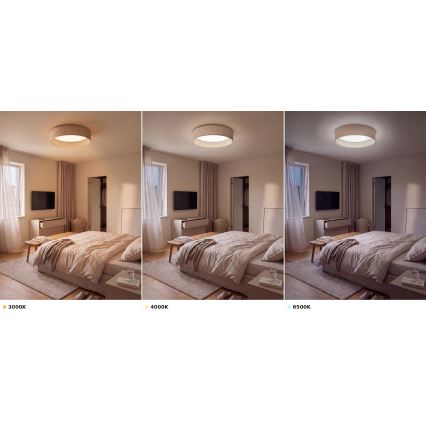 Brilagi - Plafoniera LED VELVET VARI 24W/230V 3000/4000/6500K Ø 45 cm beige